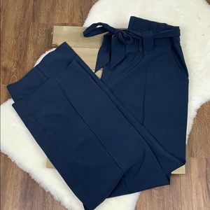 Athleta Navy Blue Tie Waist Lightweight Pants
